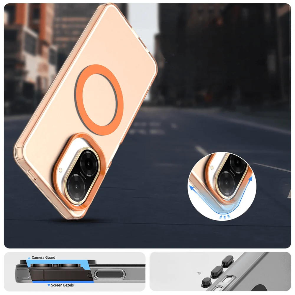 Xiaomi Redmi A5 / Poco C71 - Acryl-Handyhülle mit Magnet und Farbakzent - Image 3