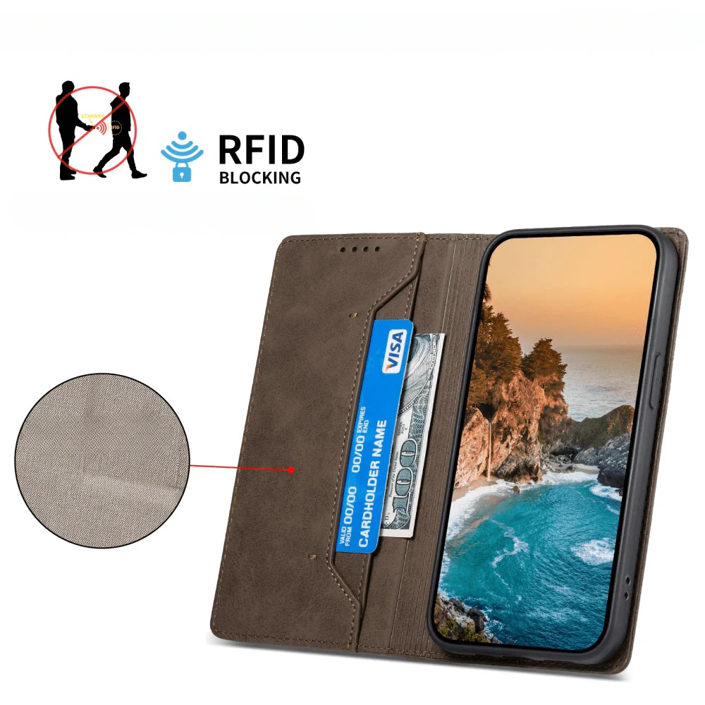 Xiaomi Redmi Note 14 4G - Flip Case mit RFID Blocker - Image 27
