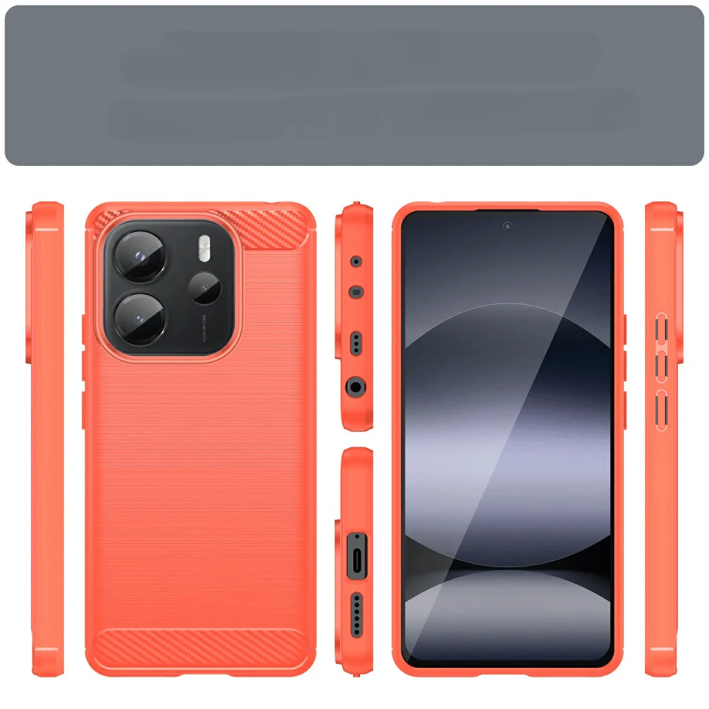 Xiaomi Redmi Note 14 4G - Metall Carbon Look Hülle - Image 12
