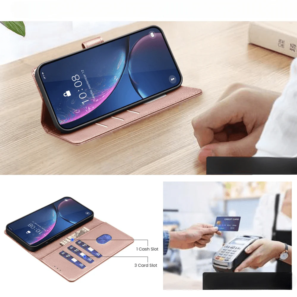 Xiaomi Redmi Note 14 5G - BINFEN Leder Etui Hülle mit RFID Blocker - Image 22