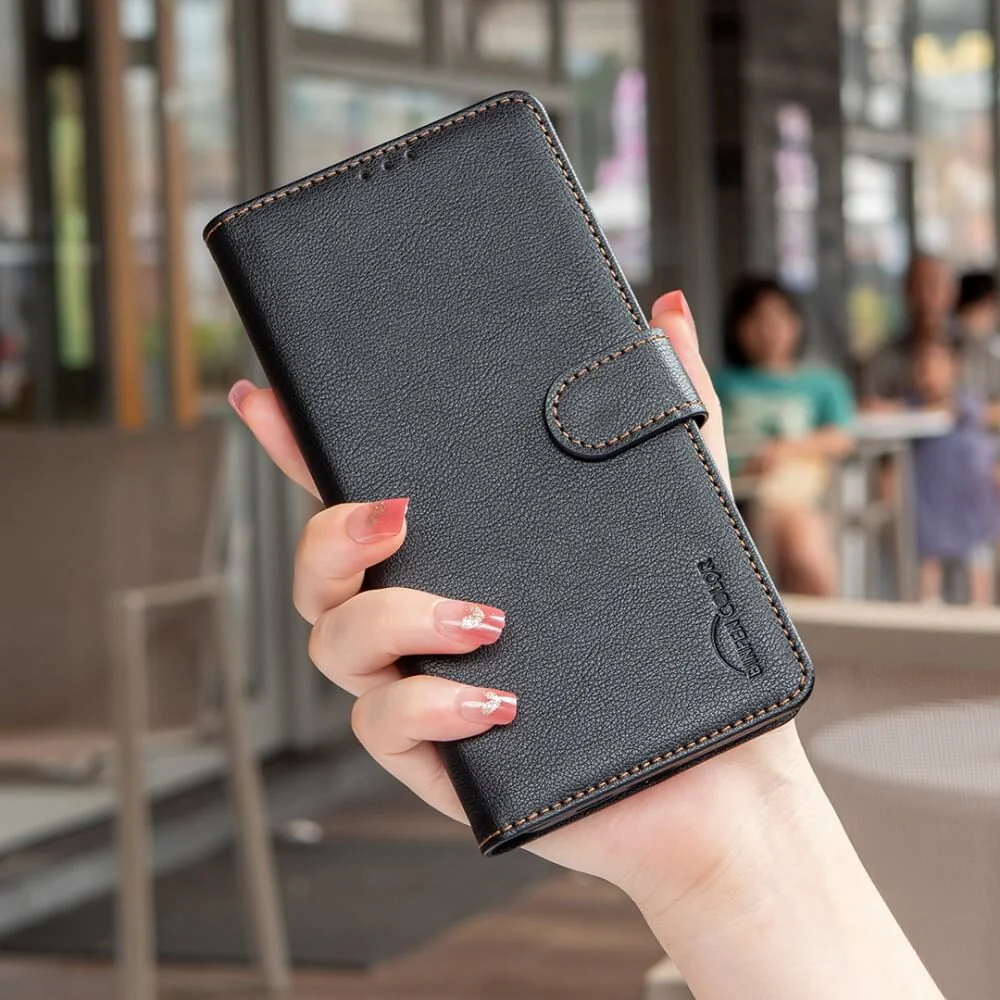 Xiaomi Redmi Note 14 5G - BINFEN Leder Etui Hülle mit RFID Blocker - Image 4