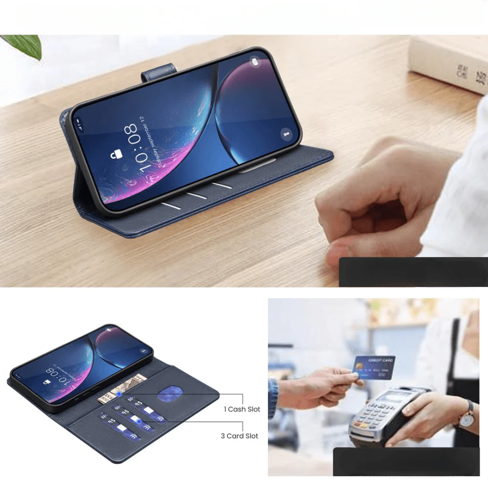 Xiaomi Redmi Note 14 Pro 4G - BINFEN Leder Etui Hülle mit RFID Blocker - Image 24