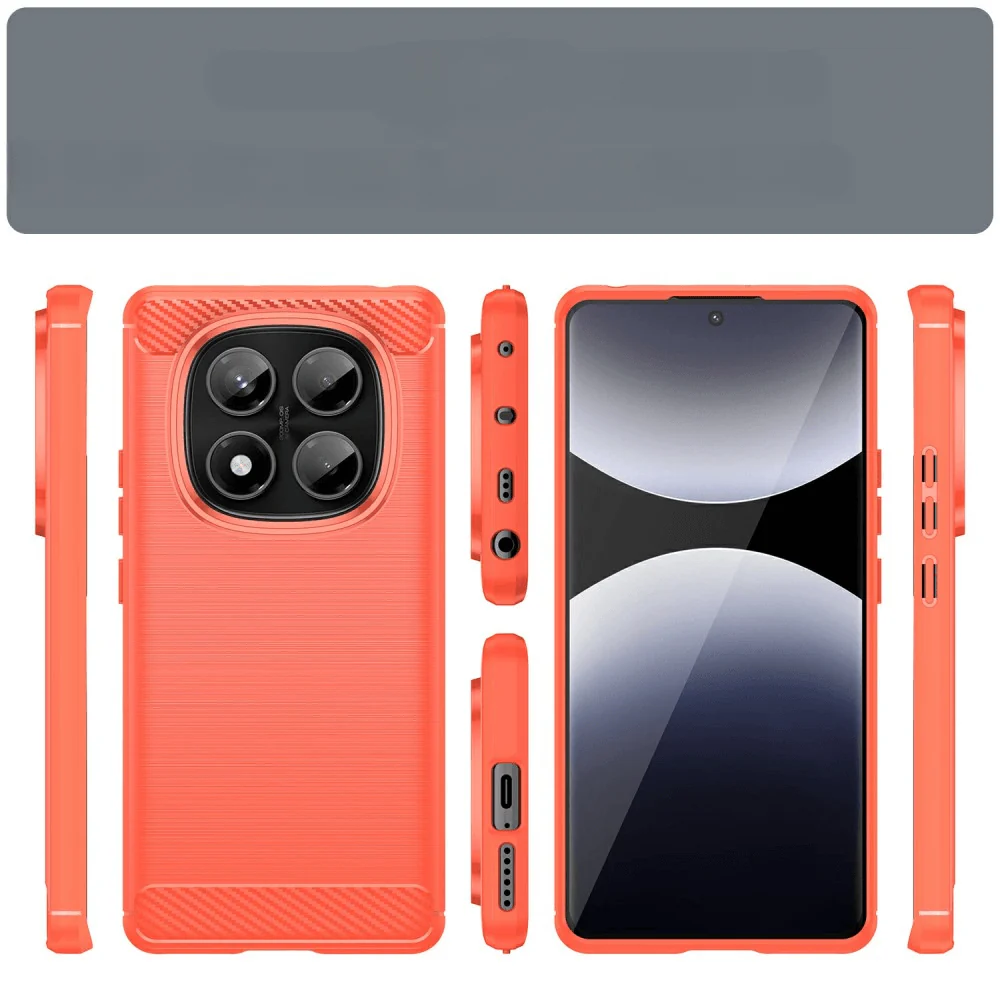 Xiaomi Redmi Note 14 Pro 4G - Metall Carbon Look Hülle - Image 12