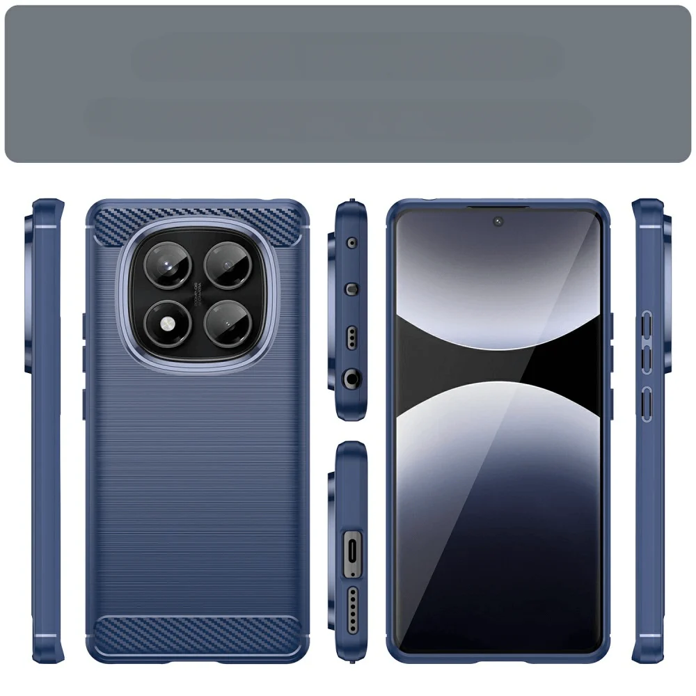 Xiaomi Redmi Note 14 Pro 4G - Metall Carbon Look Hülle - Image 19