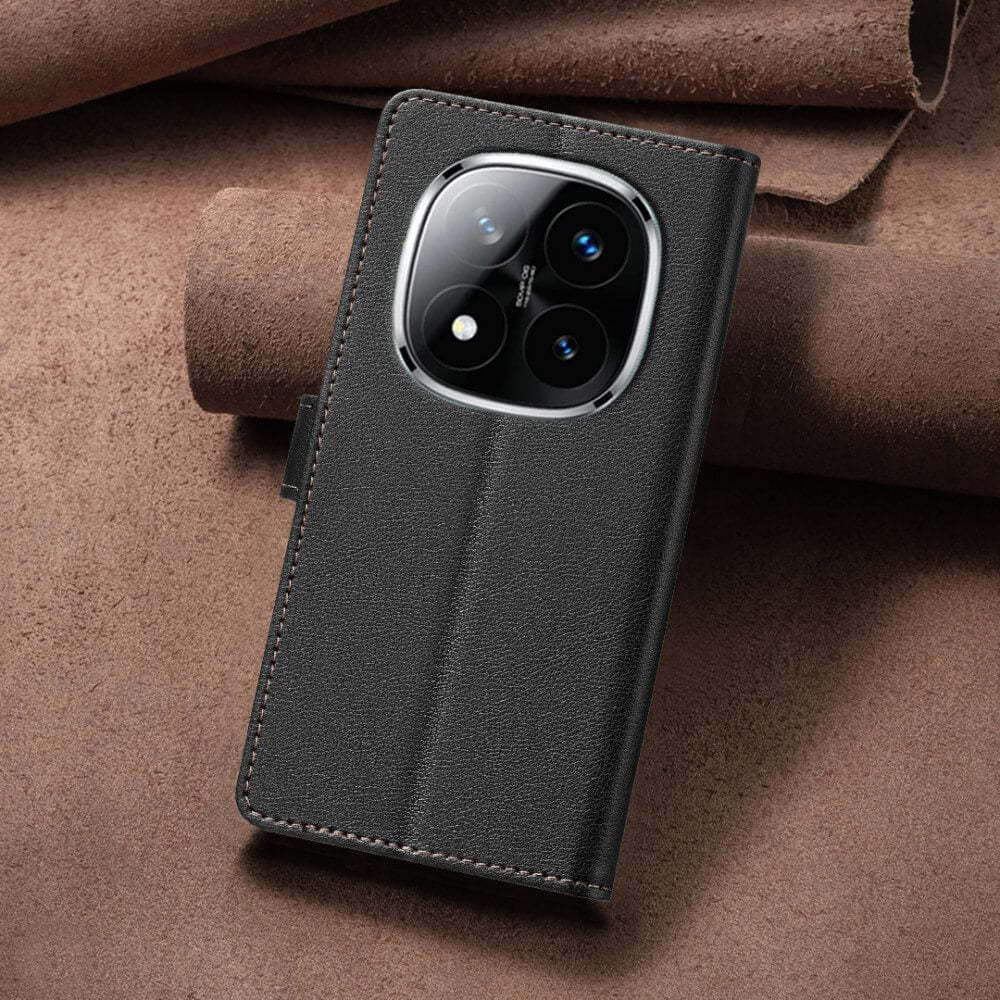 Xiaomi Redmi Note 14 Pro+ / Pro 5G - BINFEN Leder Etui Hülle mit RFID Blocker - Image 11