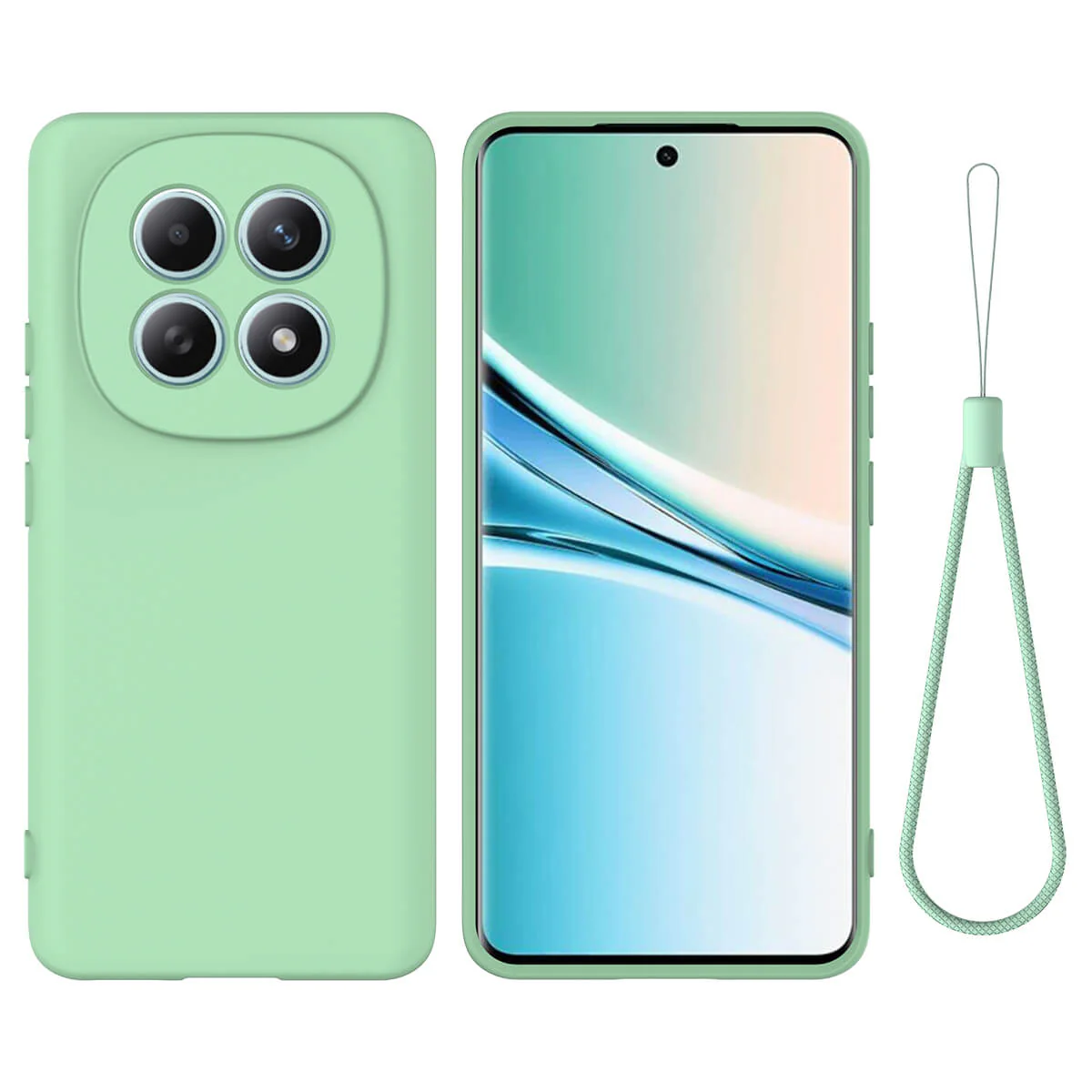 Xiaomi Redmi Note 15 4G Silikon Gummi Hülle mit Riemen - Image 16