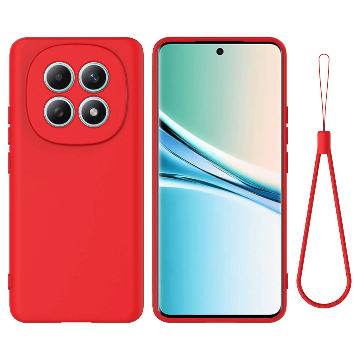 Xiaomi Redmi Note 15 4G Silikon Gummi Hülle mit Riemen - Image 5