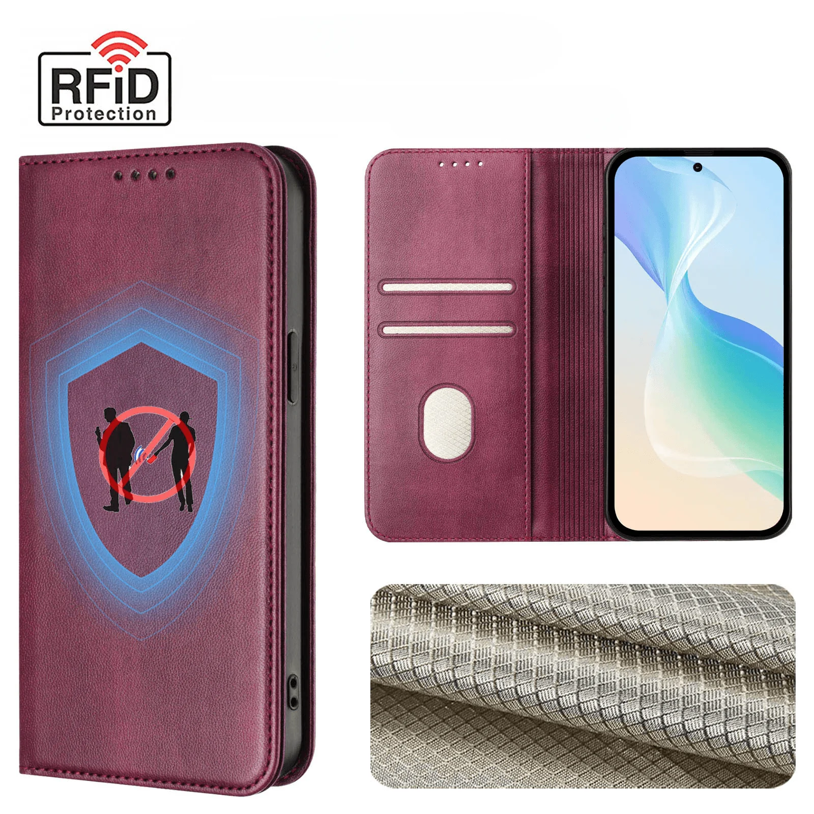 Xiaomi Redmi Note 15 5G - Flip Case mit RFID Blocker - Image 20