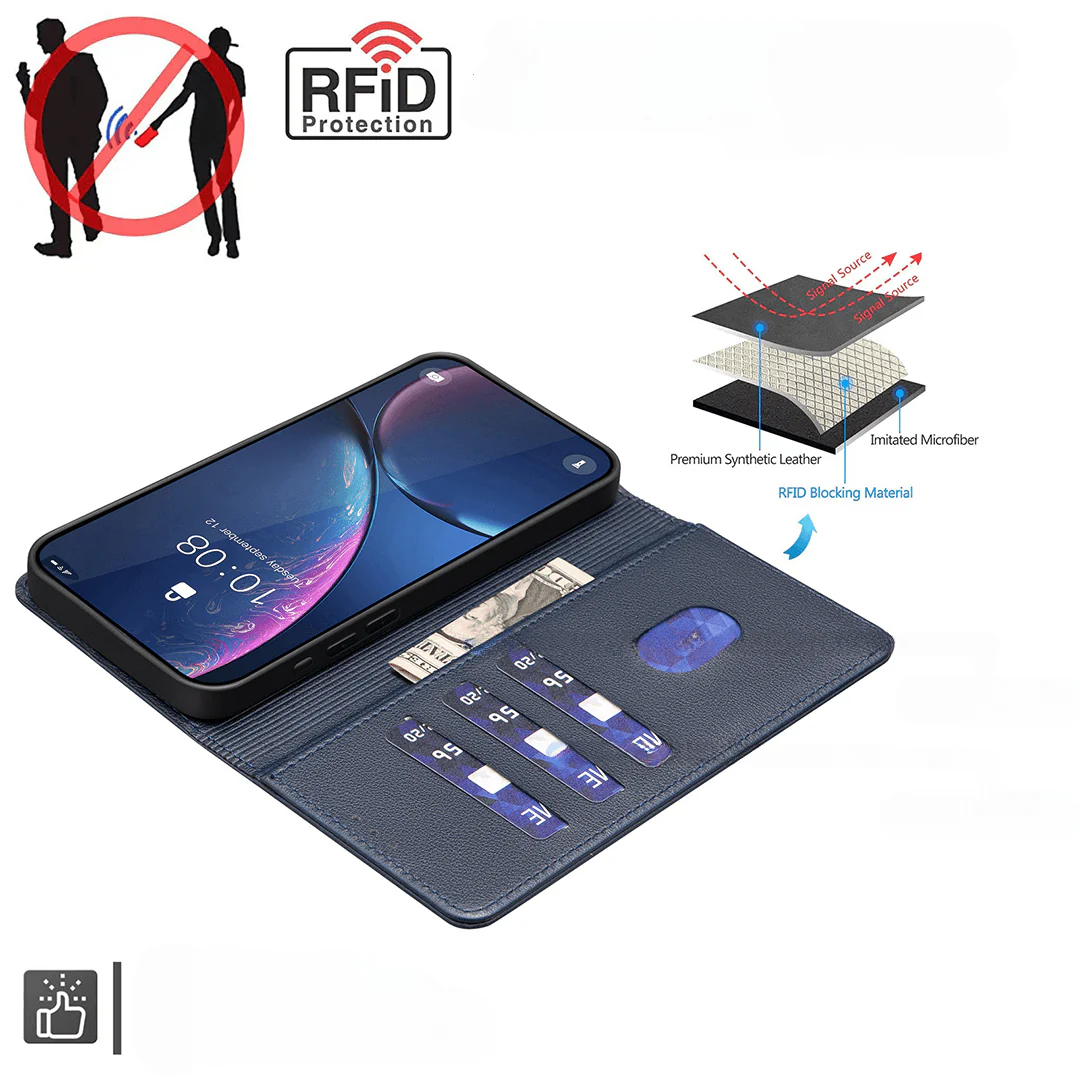 Xiaomi Redmi Note 15 Pro 4G - BINFEN Leder Etui Hülle mit RFID Blocker - Image 15