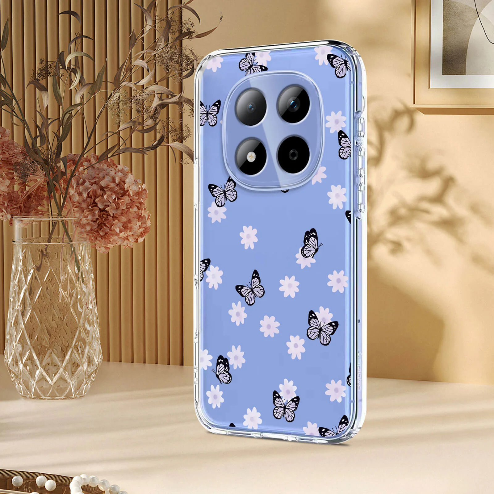 Xiaomi Redmi Note 15 Pro 5G - Silikon Gummi Hülle Blumen - Image 12