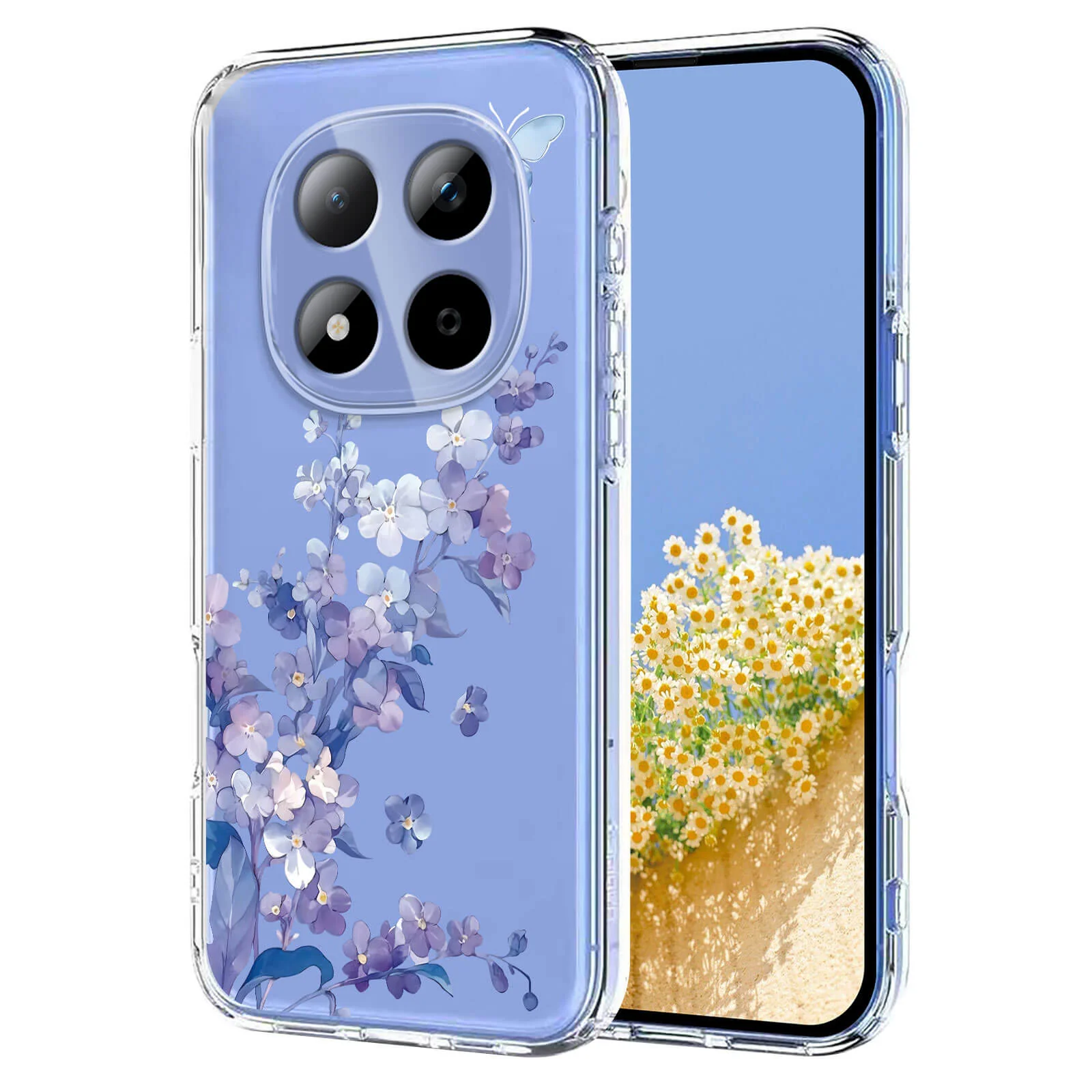 Xiaomi Redmi Note 15 Pro 5G - Silikon Gummi Hülle Blumen - Image 2