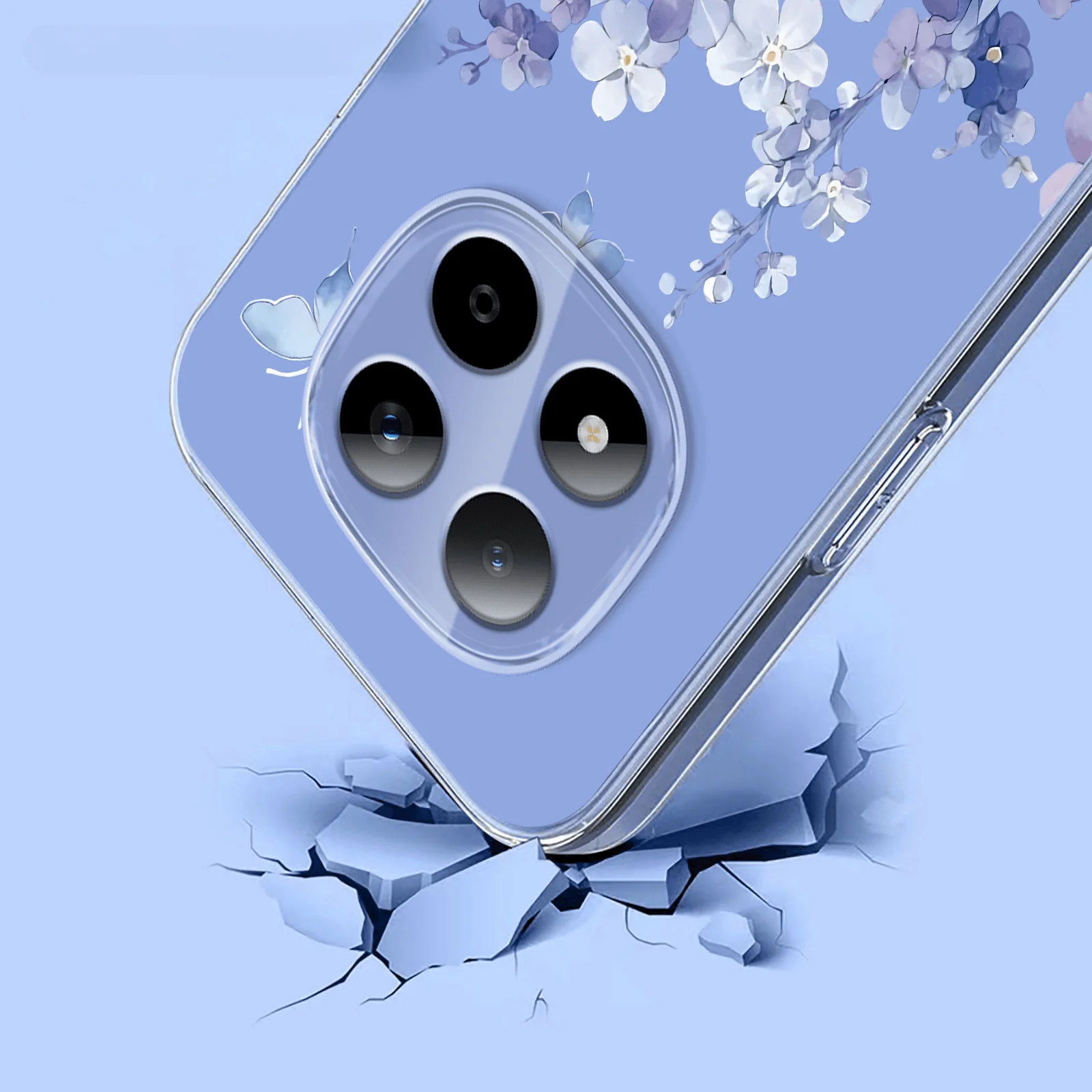Xiaomi Redmi Note 15 Pro 5G - Silikon Gummi Hülle Blumen - Image 3