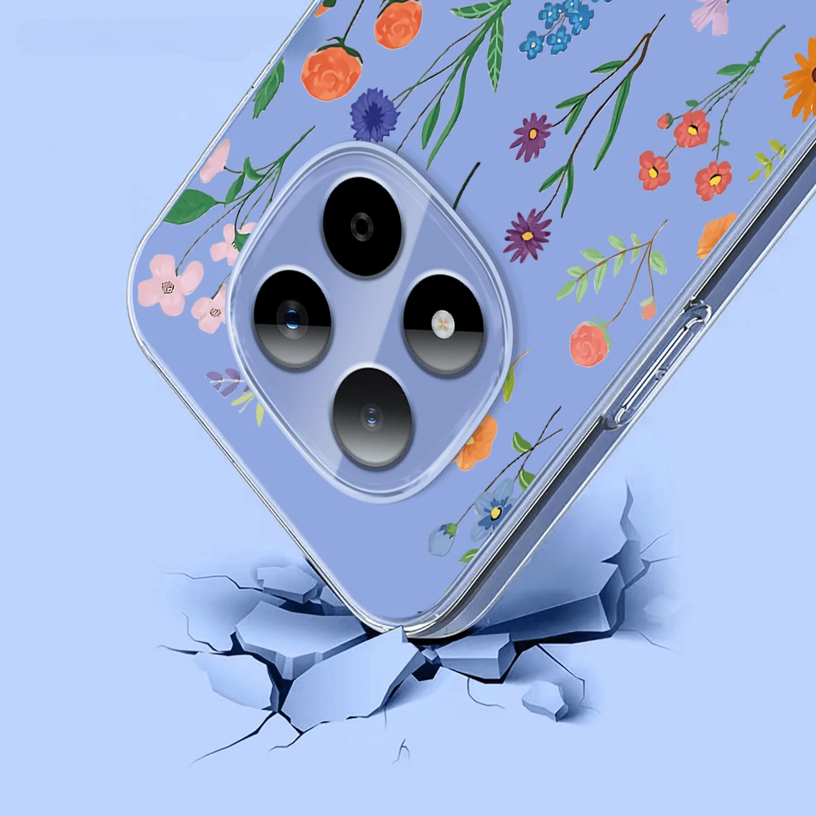 Xiaomi Redmi Note 15 Pro 5G - Silikon Gummi Hülle Blumen - Image 8
