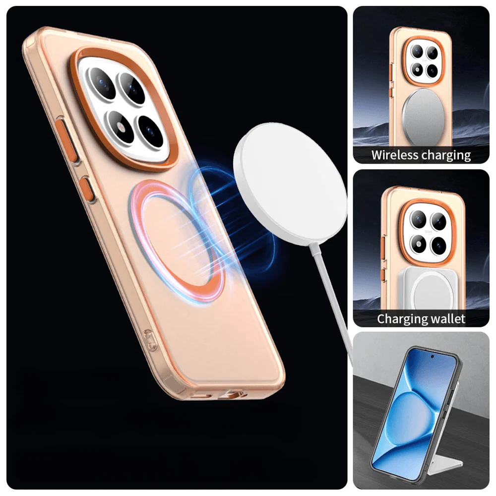 Xiaomi Redmi Note 15 Pro+ / Poco M8 Pro - Acryl-Handyhülle mit Magnet und Farbakzent - Image 17