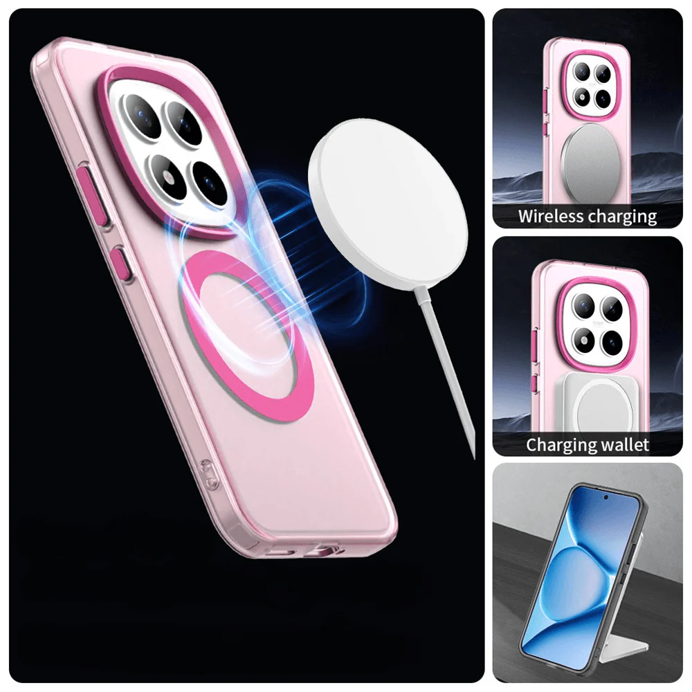 Xiaomi Redmi Note 15 Pro+ / Poco M8 Pro - Acryl-Handyhülle mit Magnet und Farbakzent - Image 9