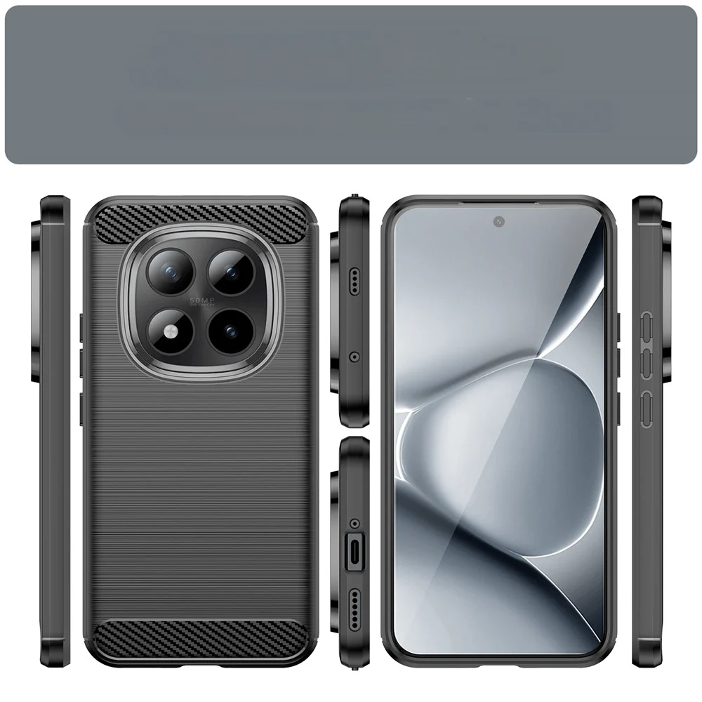 Xiaomi Redmi Note 15 Pro+ / Poco M8 Pro - Metall Carbon Look Hülle - Image 5