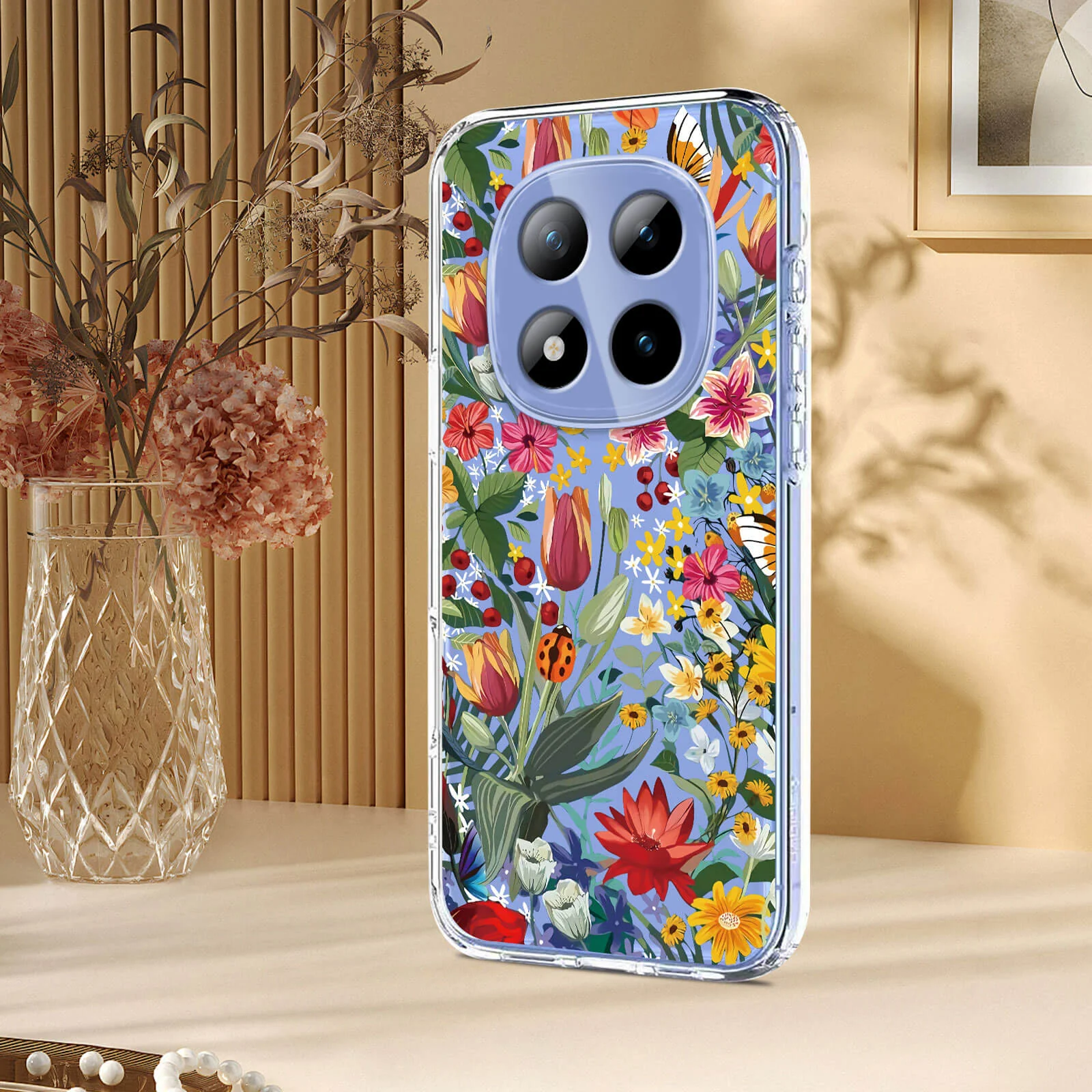 Xiaomi Redmi Note 15 Pro+ / Poco M8 Pro - Silikon Gummi Hülle Blumen - Image 20