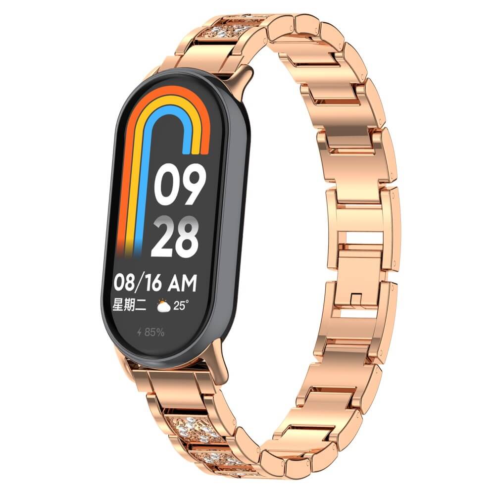 Xiaomi Smart Band 9 / 8 - Edelstahl mit Strass Armband - Image 11