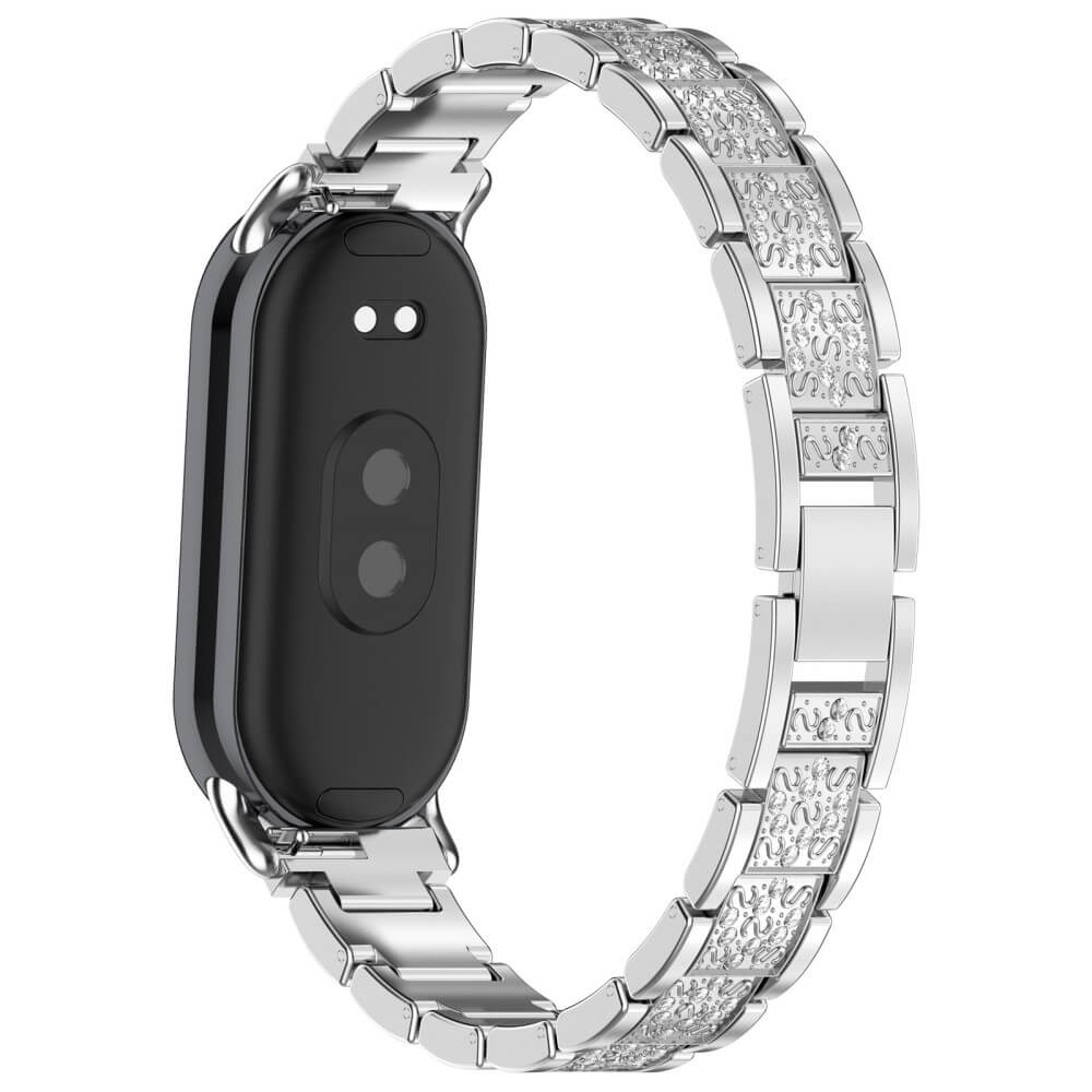 Xiaomi Smart Band 9 / 8 - Edelstahl mit Strass Armband - Image 12
